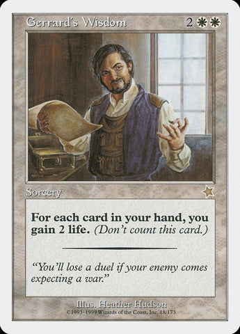 Gerrard's Wisdom [Starter 1999] - The Mythic Store | 24h Order Processing
