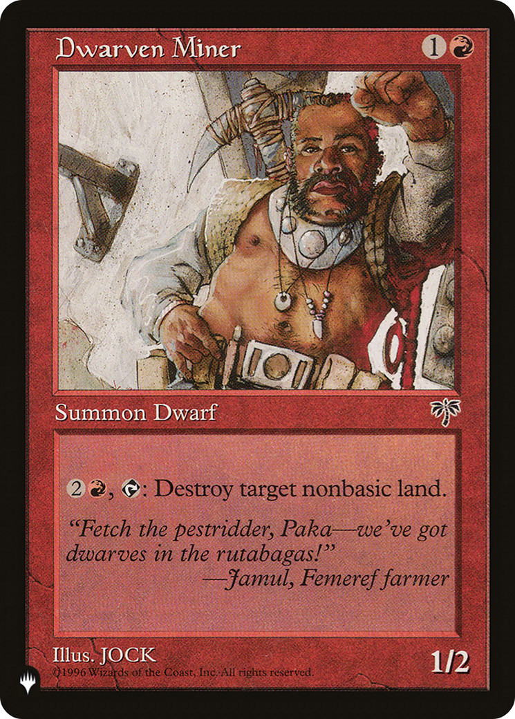 Dwarven Miner [The List] - The Mythic Store | 24h Order Processing
