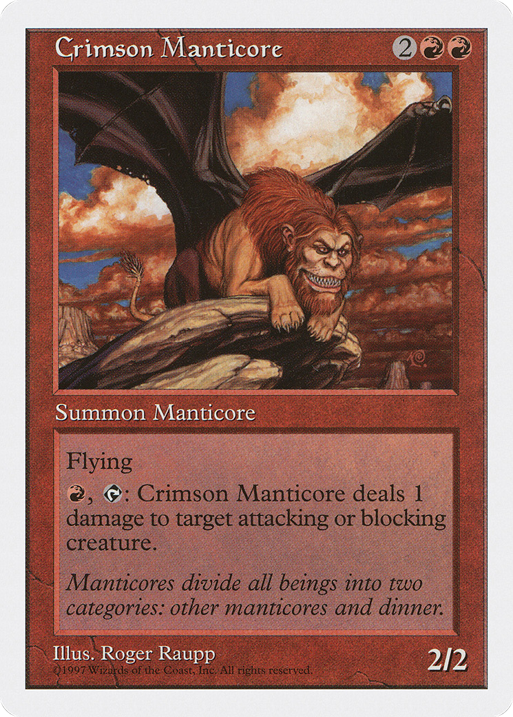 Crimson Manticore [Fifth Edition] - The Mythic Store | 24h Order Processing