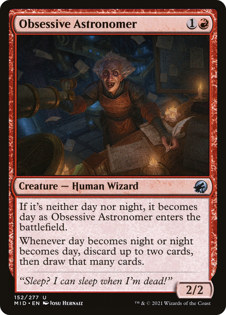Obsessive Astronomer [Innistrad: Midnight Hunt] - The Mythic Store | 24h Order Processing