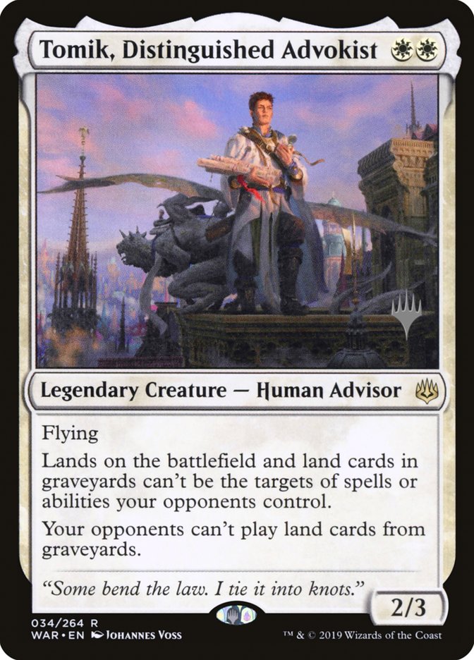 Tomik, Distinguished Advokist (Promo Pack) [War of the Spark Promos] - The Mythic Store | 24h Order Processing