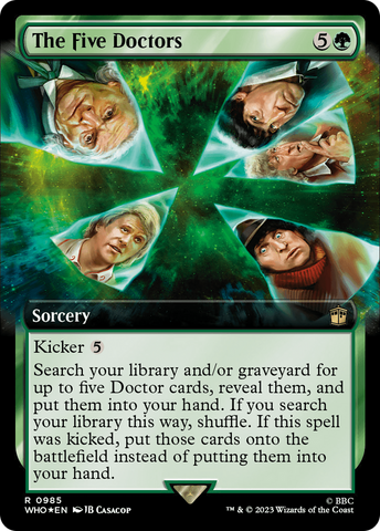 The Five Doctors (Extended Art) (Surge Foil) [Doctor Who] - The Mythic Store | 24h Order Processing