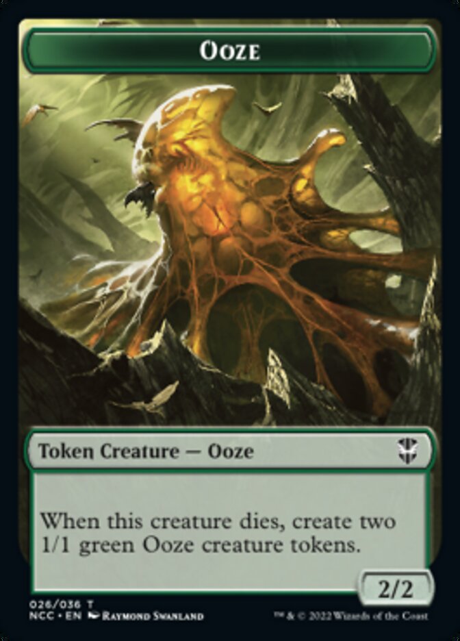 Ooze (026) // Treasure (015) Double-Sided Token [Streets of New Capenna Commander Tokens] - The Mythic Store | 24h Order Processing