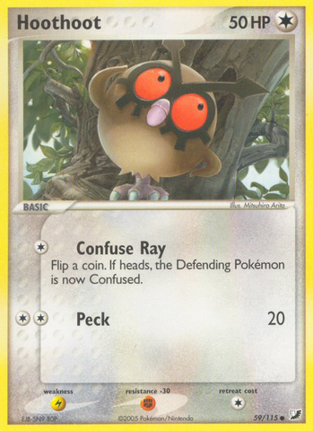 Hoothoot (59/115) [EX: Unseen Forces] - The Mythic Store | 24h Order Processing