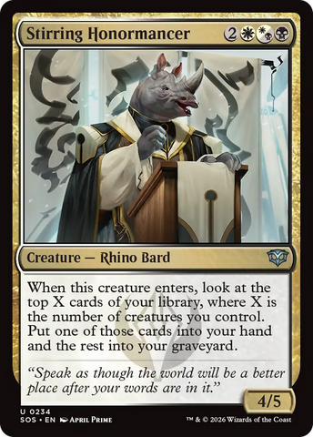 Stirring Honormancer [Secrets of Strixhaven] - The Mythic Store | 24h Order Processing