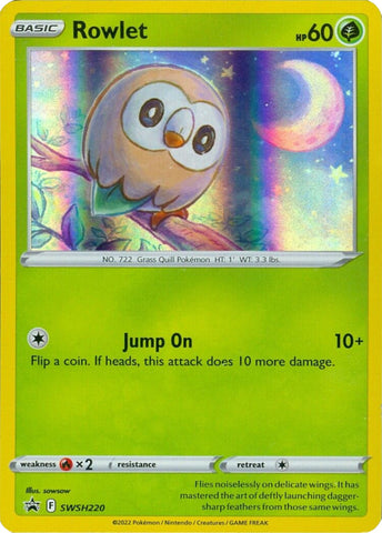 Rowlet (SWSH220) (Cosmos Holo) [Sword & Shield: Black Star Promos] - The Mythic Store | 24h Order Processing