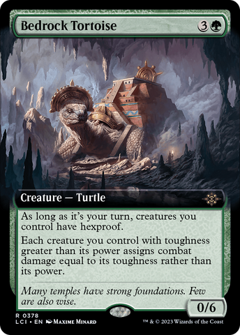 Bedrock Tortoise (Extended Art) [The Lost Caverns of Ixalan] - The Mythic Store | 24h Order Processing