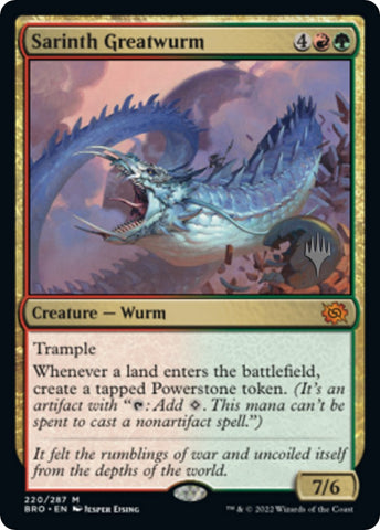 Sarinth Greatwurm (Promo Pack) [The Brothers' War Promos] - The Mythic Store | 24h Order Processing