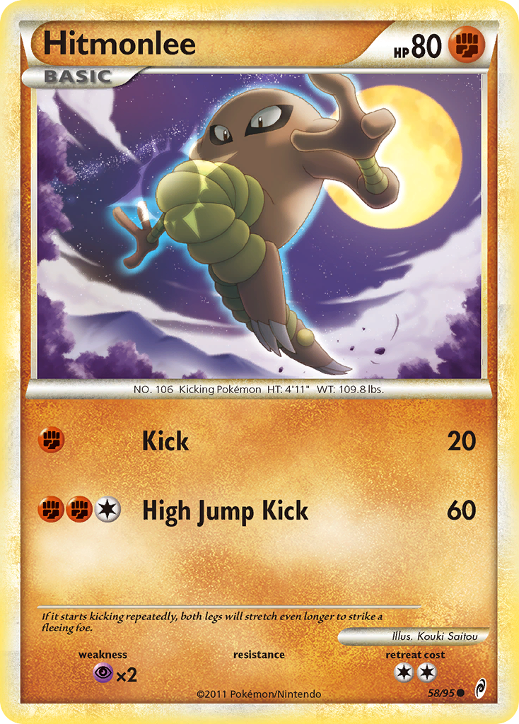 Hitmonlee (58/95) [HeartGold & SoulSilver: Call of Legends] - The Mythic Store | 24h Order Processing