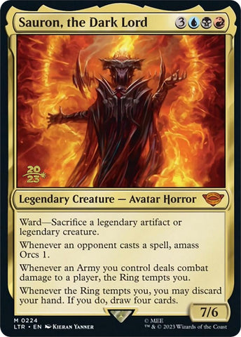 Sauron, the Dark Lord [The Lord of the Rings: Tales of Middle-Earth Prerelease Promos] - The Mythic Store | 24h Order Processing