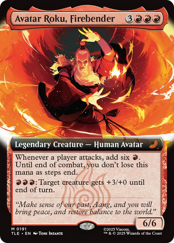 Avatar Roku, Firebender (Extended Art) [Avatar: The Last Airbender: Eternal-Legal] - The Mythic Store | 24h Order Processing