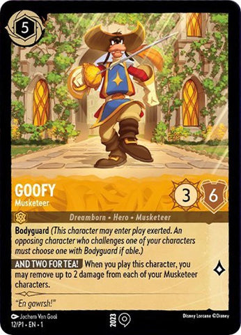 Goofy - Musketeer (12/P1) [Promo Cards] - The Mythic Store | 24h Order Processing
