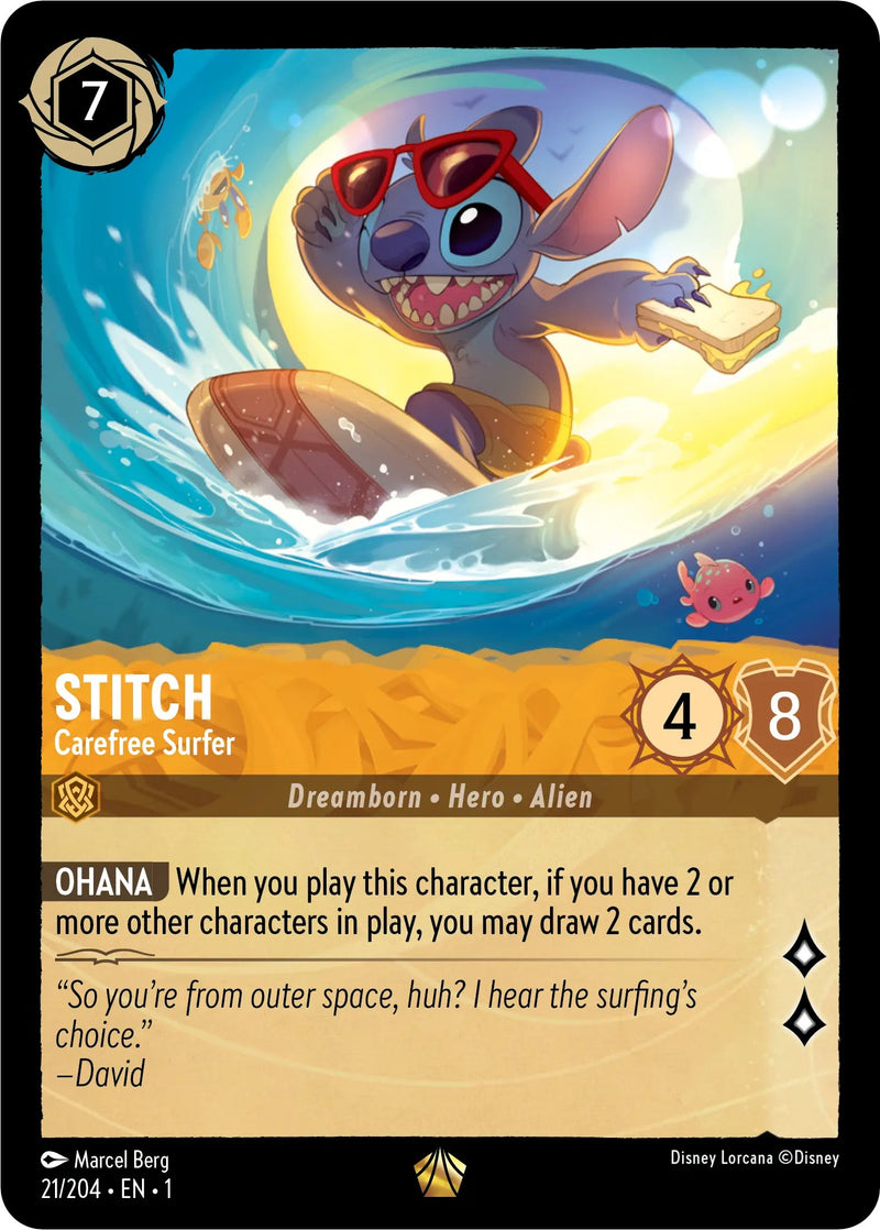 Stitch - Carefree Surfer (21/204) [The First Chapter] - The Mythic Store | 24h Order Processing