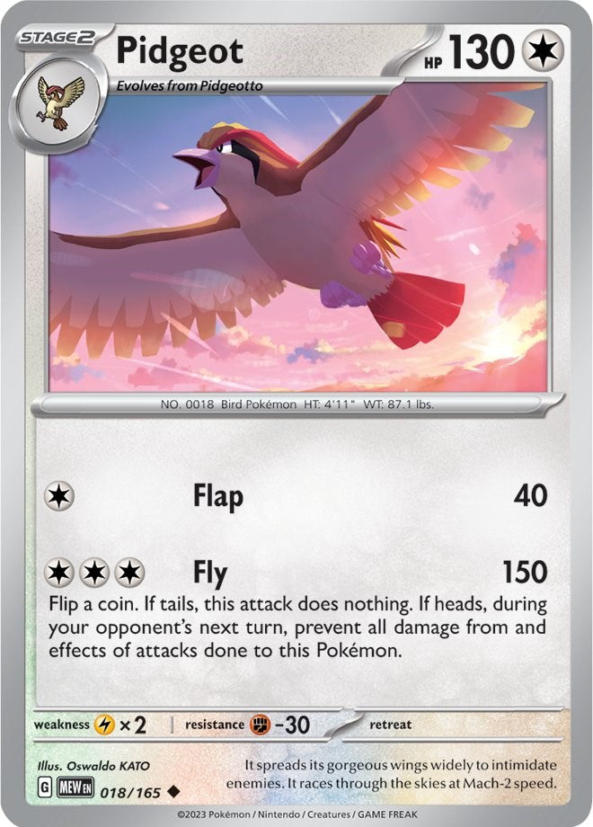 Pidgeot (018/165) [Scarlet & Violet 151] - The Mythic Store | 24h Order Processing