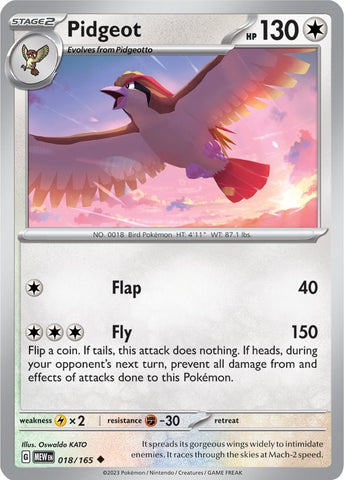 Pidgeot (018/165) [Scarlet & Violet 151] - The Mythic Store | 24h Order Processing