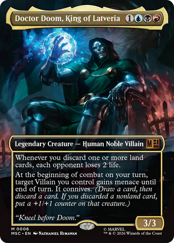 Doctor Doom, King of Latveria (Borderless) [Marvel Super Heroes Commander] - The Mythic Store | 24h Order Processing