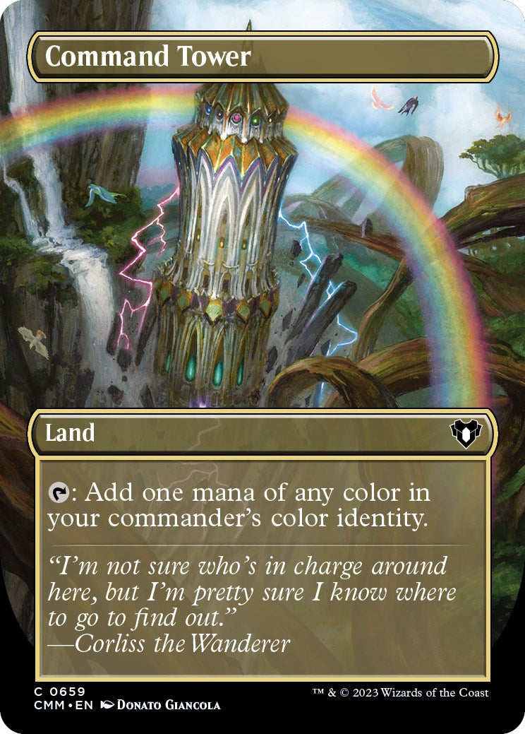 Command Tower (Borderless Alternate Art) [Commander Masters] - The Mythic Store | 24h Order Processing