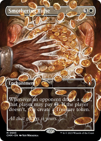 Smothering Tithe (Borderless Alternate Art) [Commander Masters] - The Mythic Store | 24h Order Processing