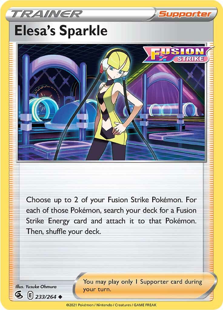 Elesa's Sparkle (233/264) [Sword & Shield: Fusion Strike] - The Mythic Store | 24h Order Processing