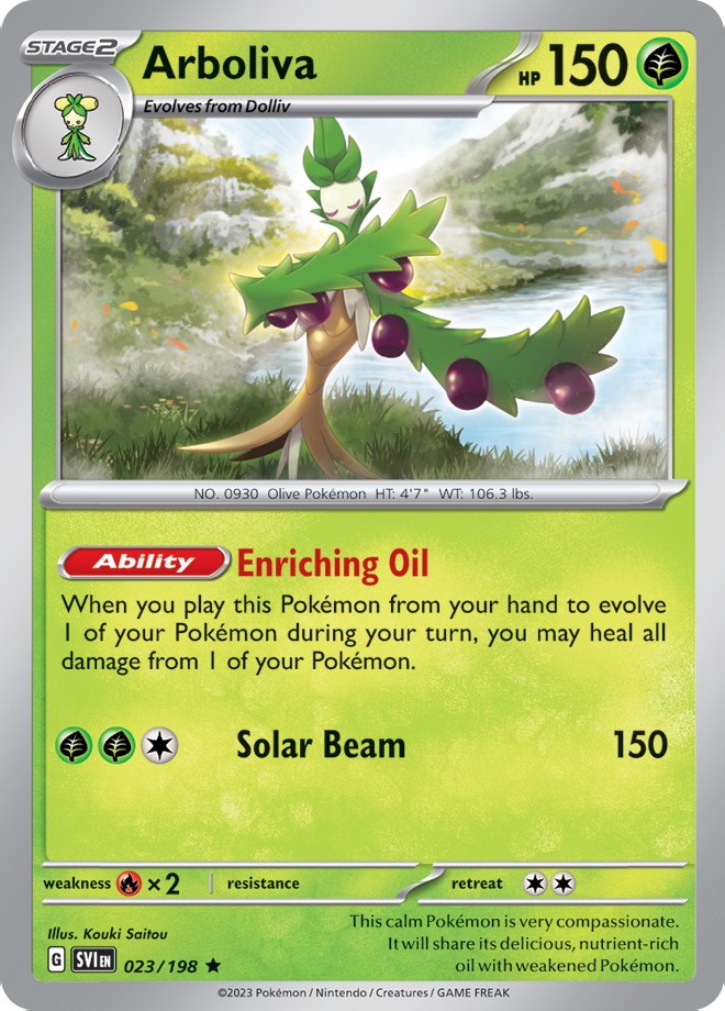 Arboliva (023/198) (Line Holo) [Scarlet & Violet: Base Set] - The Mythic Store | 24h Order Processing