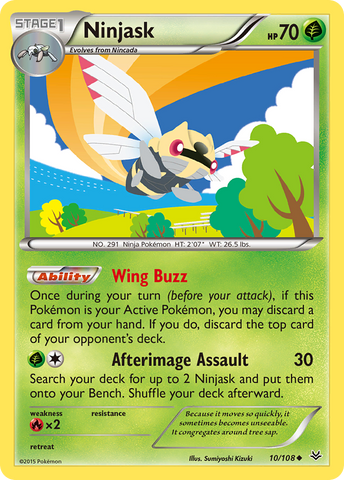 Ninjask (10/108) [XY: Roaring Skies] - The Mythic Store | 24h Order Processing