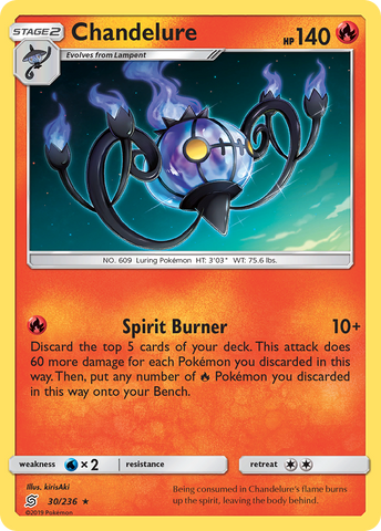 Chandelure (30/236) [Sun & Moon: Unified Minds] - The Mythic Store | 24h Order Processing