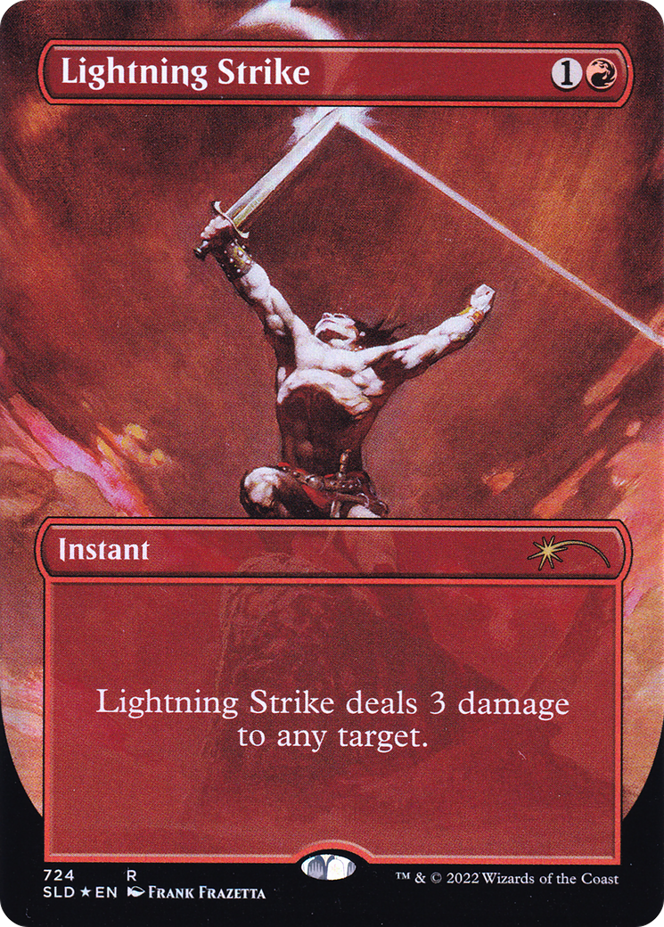 Lightning Strike (Borderless) [Secret Lair Drop Promos] - The Mythic Store | 24h Order Processing