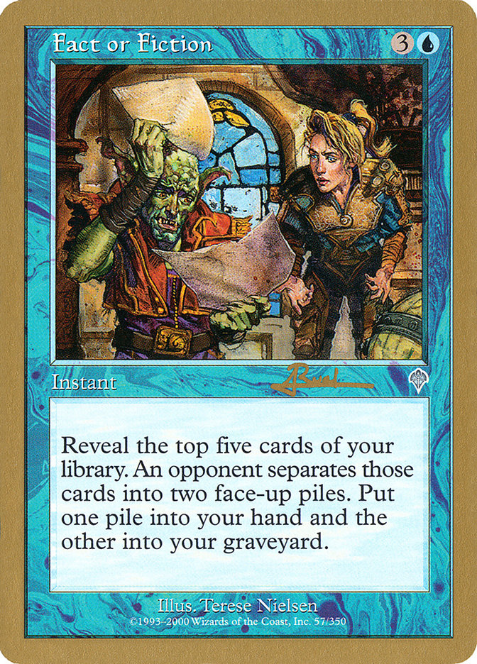 Fact or Fiction (Antoine Ruel) [World Championship Decks 2001] - The Mythic Store | 24h Order Processing