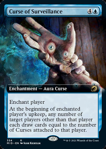 Curse of Surveillance (Extended Art) [Innistrad: Midnight Hunt] - The Mythic Store | 24h Order Processing