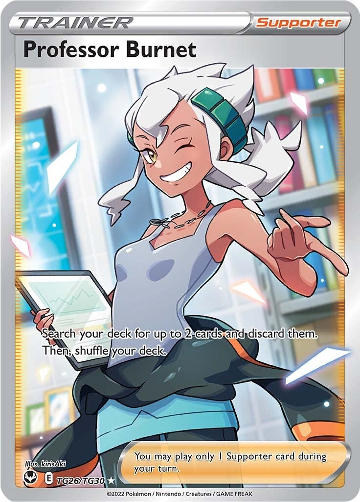 Professor Burnet (TG26/TG30) [Sword & Shield: Silver Tempest] - The Mythic Store | 24h Order Processing