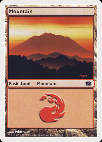 Mountain (345) [Eighth Edition] - The Mythic Store | 24h Order Processing