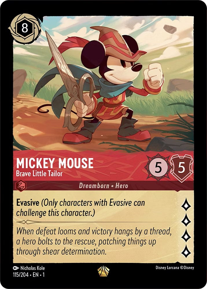 Mickey Mouse - Brave Little Tailor (115/204) [The First Chapter] - The Mythic Store | 24h Order Processing