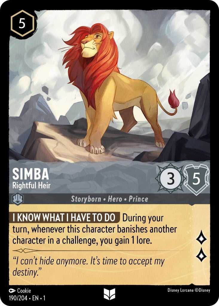 Simba - Rightful Heir (190/204) [The First Chapter] - The Mythic Store | 24h Order Processing