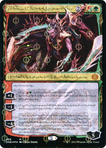 Lukka, Bound to Ruin (Phyrexian Step-and-Compleat Foil) [Phyrexia: All Will Be One] - The Mythic Store | 24h Order Processing