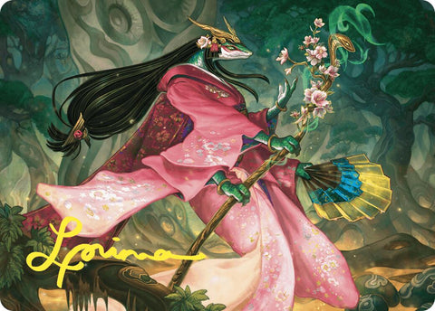Sakiko, Mother of Summer Art Card (Gold-Stamped Signature) [Commander Masters Art Series] - The Mythic Store | 24h Order Processing