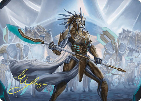 Kemba, Kha Regent Art Card (Gold-Stamped Signature) [Commander Masters Art Series] - The Mythic Store | 24h Order Processing