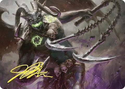 Archfiend of Despair Art Card (Gold-Stamped Signature) [Commander Masters Art Series] - The Mythic Store | 24h Order Processing