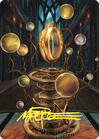 Sol Ring Art Card (Gold-Stamped Signature) [Commander Masters Art Series] - The Mythic Store | 24h Order Processing