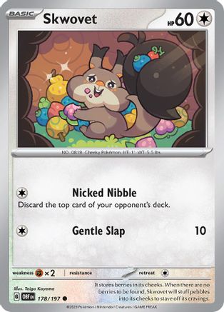 Skwovet (178/197) [Scarlet & Violet: Obsidian Flames] - The Mythic Store | 24h Order Processing