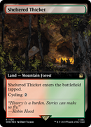Sheltered Thicket (Extended Art) (Surge Foil) [Doctor Who] - The Mythic Store | 24h Order Processing