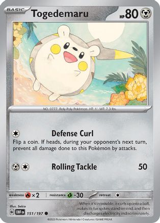 Togedemaru (151/197) [Scarlet & Violet: Obsidian Flames] - The Mythic Store | 24h Order Processing