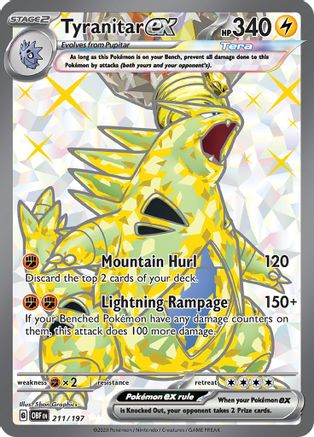 Tyranitar ex (211/197) [Scarlet & Violet: Obsidian Flames] - The Mythic Store | 24h Order Processing