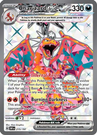 Charizard ex (215/197) [Scarlet & Violet: Obsidian Flames] - The Mythic Store | 24h Order Processing