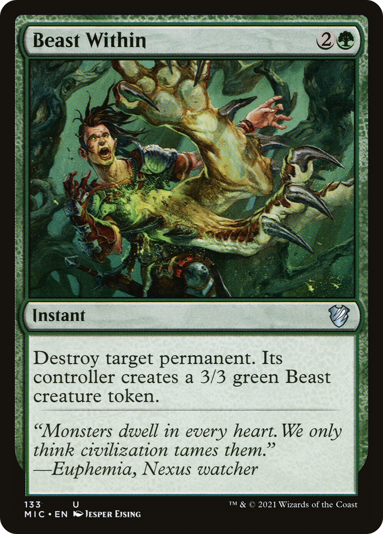 Beast Within [Innistrad: Midnight Hunt Commander] - The Mythic Store | 24h Order Processing