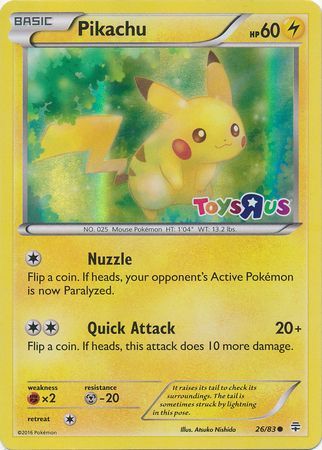 Pikachu (26/83) (Toys R Us Promo) [Miscellaneous Cards] - The Mythic Store | 24h Order Processing