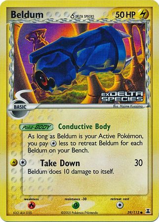 Beldum (59/113) (Delta Species) (Stamped) [EX: Delta Species] - The Mythic Store | 24h Order Processing