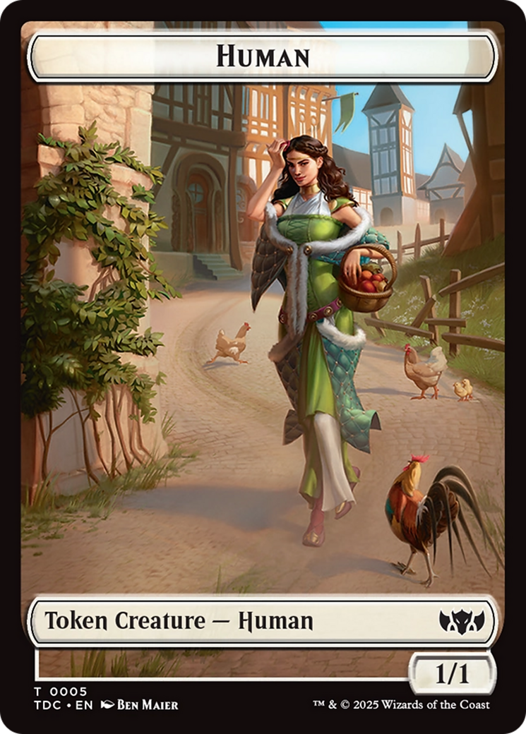 Human // Rat Double-Sided Token [Tarkir: Dragonstorm Commander Tokens] - The Mythic Store | 24h Order Processing