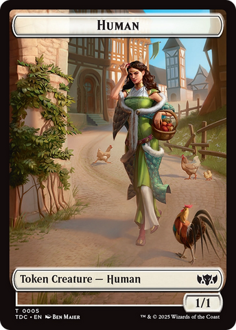 Human // Rat Double-Sided Token [Tarkir: Dragonstorm Commander Tokens] - The Mythic Store | 24h Order Processing