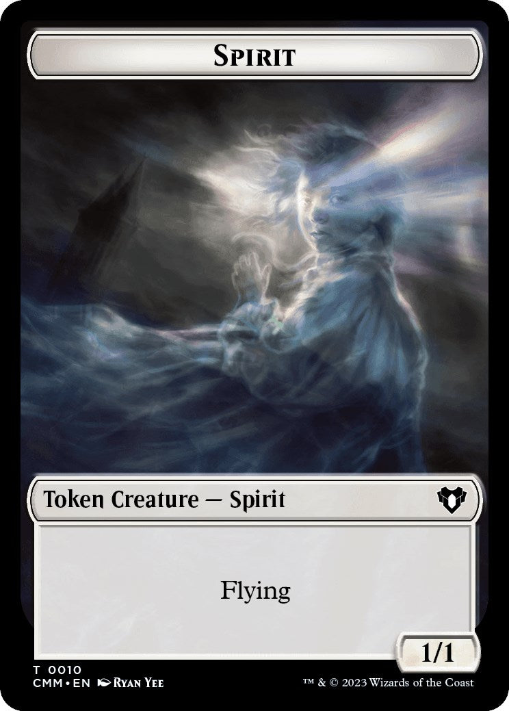 Spirit (0010) // Cat (0005) Double-Sided Token [Commander Masters Tokens] - The Mythic Store | 24h Order Processing