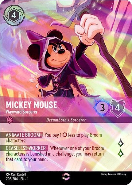 Mickey Mouse - Wayward Sorcerer (Enchanted) (208/204) [The First Chapter] - The Mythic Store | 24h Order Processing